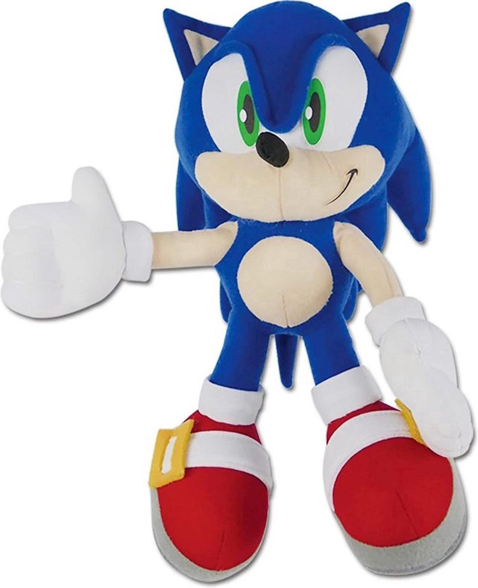 Sonic The Hedgehog Pluche Knuffel XXL 100 cm {Sonic the Hedgehog 2 Grote XL Plush Toy | Speelgoed knuffeldier knuffelpop voor kinderen jongens meisjes | Sonic De Egel | Silver, Knuckles, Shadow, Miles Tails Prower , Amy, Dr. Eggman}